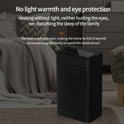 Office Household Mute Desktop Shaking Head Electric Heaters, Spec: Screen (UK Plug)