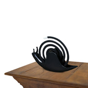 Snail Shape Mosquito Coil Tray Fireproof Mosquito Coil Rack(Black)