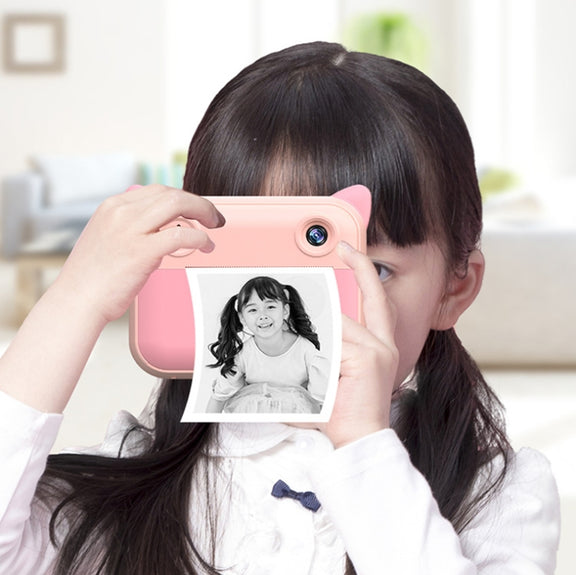 CP01 2.4 Inch HD Screen Kids Toy Thermal Printing Camera no Memory Card(Pink)