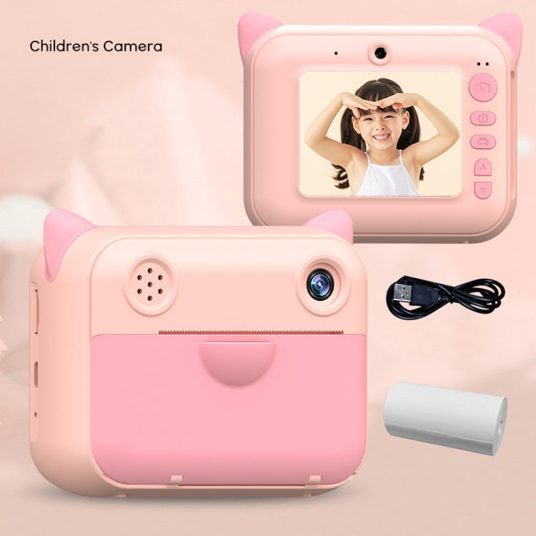 CP01 2.4 Inch HD Screen Kids Toy Thermal Printing Camera no Memory Card(Pink)