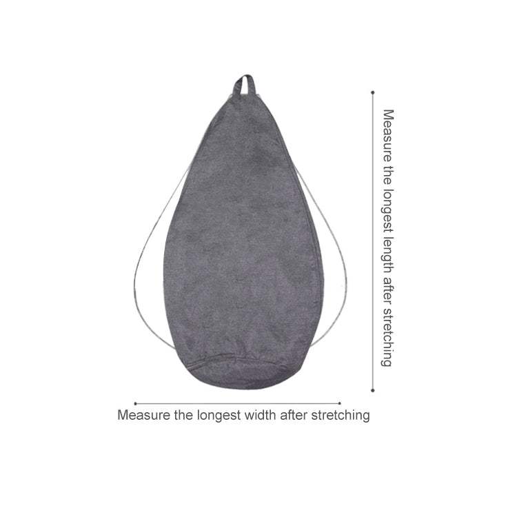 Lazy Sofa Bean Bag Chair Fabric Cover, Size: Large(Dark Gray)