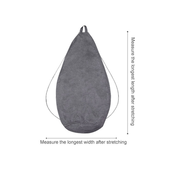 Lazy Sofa Bean Bag Chair Fabric Cover, Size: Large(Dark Gray)