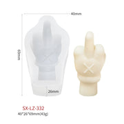 DIY Hand Shaped Scented Candle Silicone Mold, Specification: SX-LZ-332