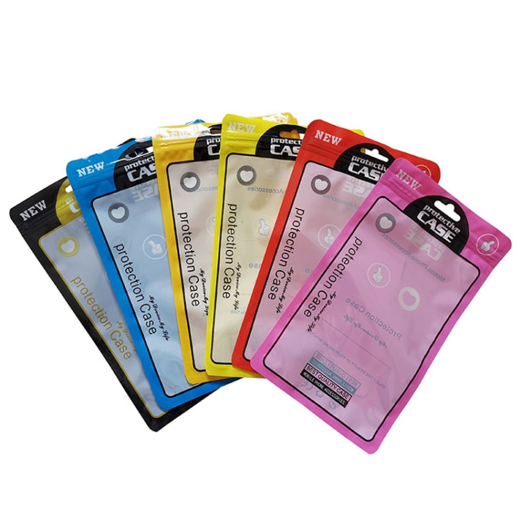 100PCS Phone Case Plastic Self-Sealing Pearl Packaging Bags, Size: 12x21cm (Black)
