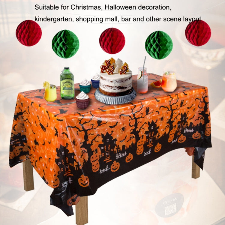 Christmas Halloween Party Event Decoration Tablecloth(Red Snowman)
