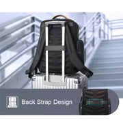 Bopai 61-86611 Multifunctional Wear-resistant Anti-theft Laptop Backpack with USB Charging Hole(Black)