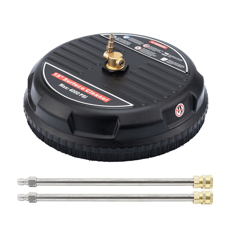 Round Floor Scrubber High Pressure Cleaner, Size: 15 inch Plastic+2 Shots