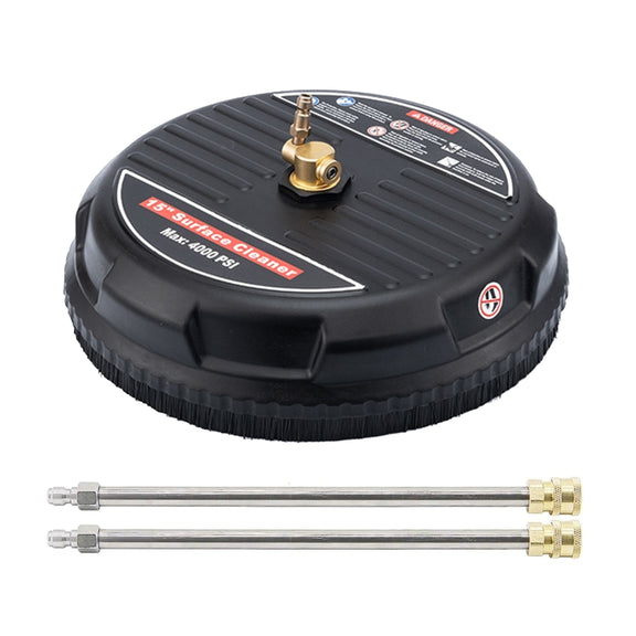 Round Floor Scrubber High Pressure Cleaner, Size: 15 inch Plastic+2 Shots