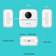 Mini Student Wrong Question Bluetooth Thermal Printer(White)