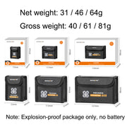 Sunnylife AT-DC479 Put 3 Batteries Battery Explosion-proof Bag For DJI Avata