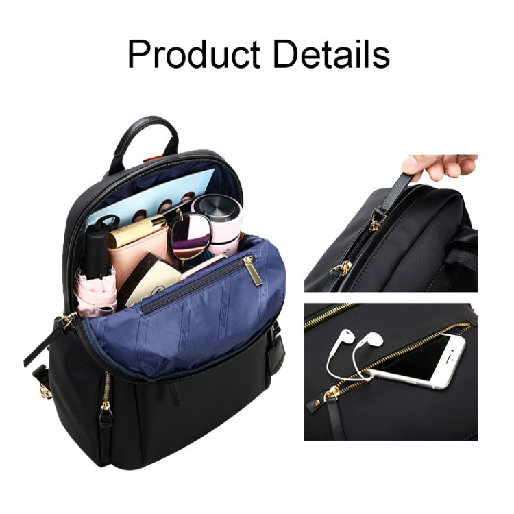 Bopai 62-00121 Multifunctional Wear-resistant Anti-theft Laptop Backpack(Black)