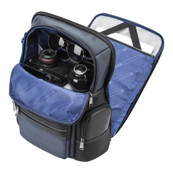 Bopai 61-121981 Multifunctional Anti-theft Laptop Business Backpack with USB Charging Hole(Navy Blue)