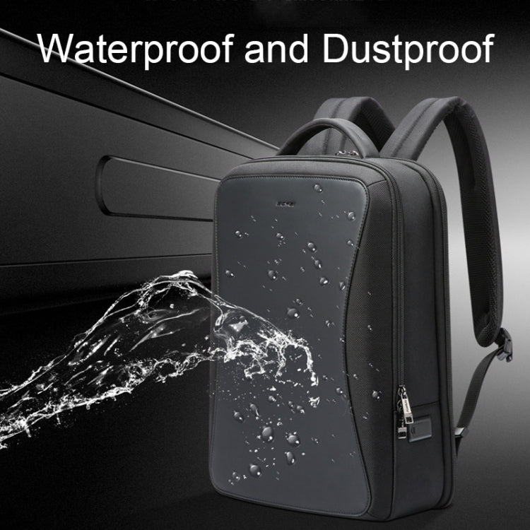 Bopai 61-120891 Multifunctional Anti-theft Laptop Business Backpack with USB Charging Hole(Black)