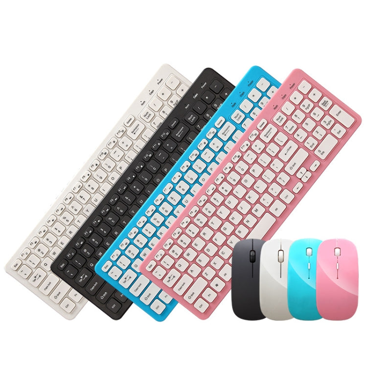 MLD-568 Office Gaming Mute Wireless Mouse Keyboard Set(Black)