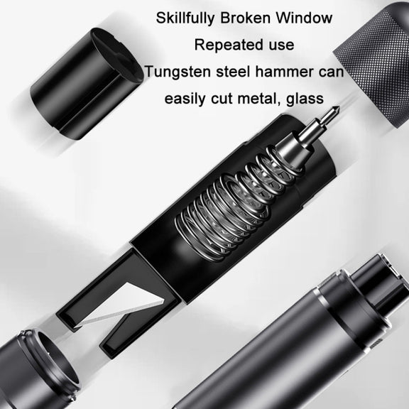 Vehicle Safety Hammer Multifunctional Underwater Emergency Window Breaker(Blue)