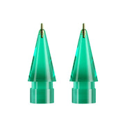 For Apple Pencil 1/2 2pcs Stylus Transparent Replacement Needle Nib, Spec: Extended (Green)