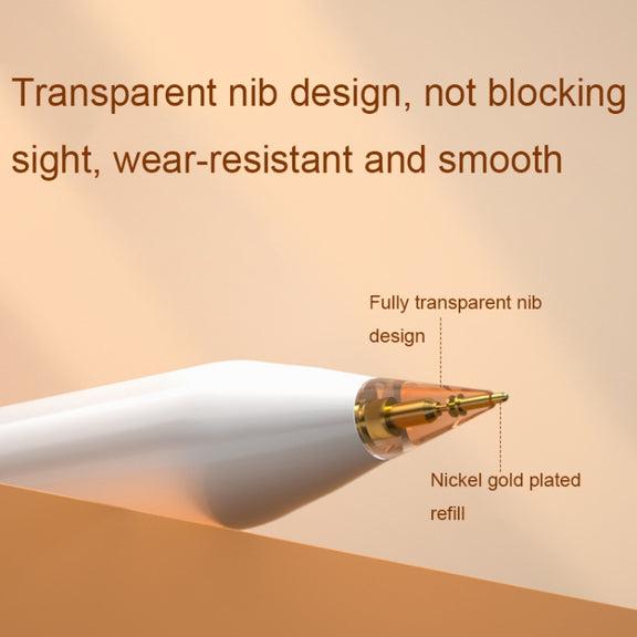 For Apple Pencil 1/2 2pcs Stylus Transparent Replacement Needle Nib, Spec: Round (Blue)
