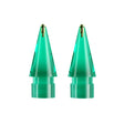 For Apple Pencil 1/2 2pcs Stylus Transparent Replacement Needle Nib, Spec: Round (Green) - Pencil Accessories by PMc TechLife | Online Shopping South Africa | PMc TechLife | Buy Now Pay Later Mobicred