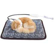 Water-resistant Bite-proof Wear-resistant Adjustable Temperature Pet Electric Blanket, Specification: 45x45cm(AU Plug Flower)