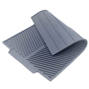 Silicone Drain Pad Kitchen Multifunctional Thermal Insulation Drying Pad(Grey)