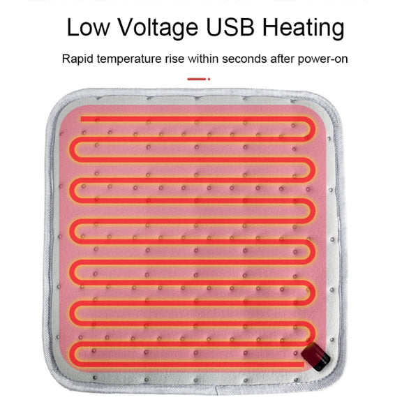 11696 5V USB Plug-in Car Timing Heating Seat Cushion(45x45cm)