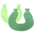 U-shaped PVC Hot Compress Shoulder And Neck Explosion-proof Water Injection Hot Water Bag(Green + Green Crystal) - free shipping - PMC TechLife - Order now!