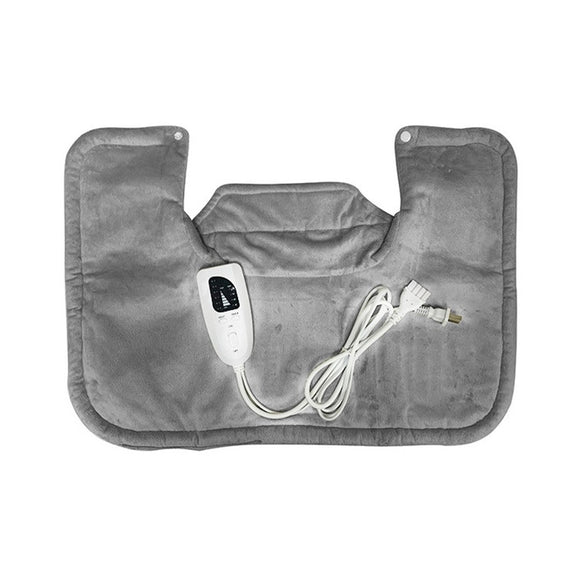 Electric Heated Thermal Shawl On The Back And The Neck EU Plug(Dark Gray)