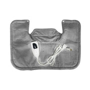 Electric Heated Thermal Shawl On The Back And The Neck US Plug(Creamy-white)