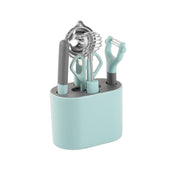 6 PCS / Set Stainless Steel Peeler Kitchen Gadgets Set With Storage Holder