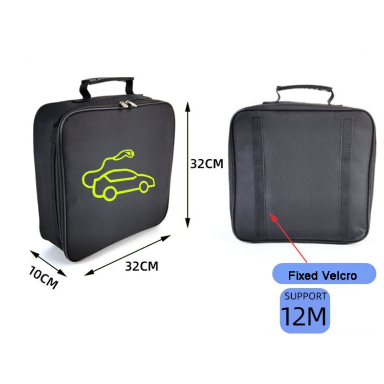 Car Charging Cable Storage Bag Carry Bag For Electric Vehicle Charger Plugs,Spec: Square Without Logo