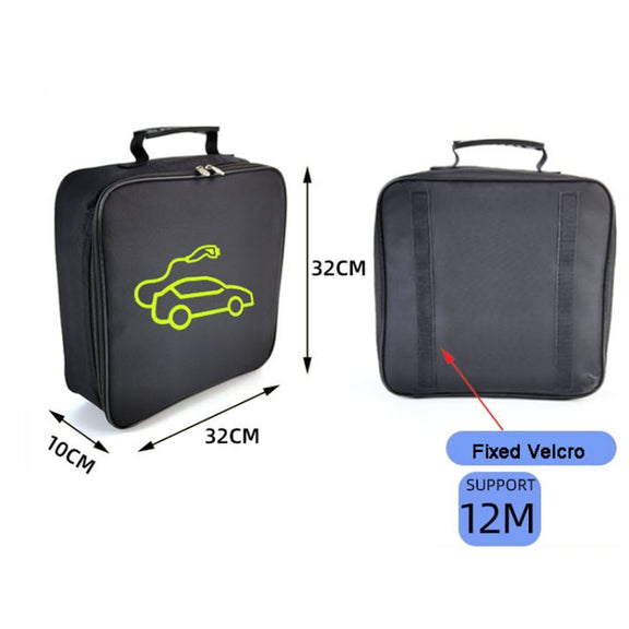 Car Charging Cable Storage Bag Carry Bag For Electric Vehicle Charger Plugs,Spec: Square Without Logo