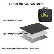 Car Charging Cable Storage Bag Carry Bag For Electric Vehicle Charger Plugs,Spec: Square Without Logo