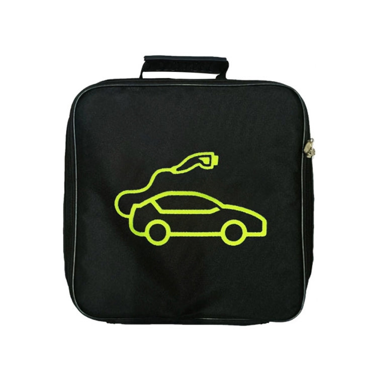 Car Charging Cable Storage Bag Carry Bag For Electric Vehicle Charger Plugs,Spec: Square With Logo