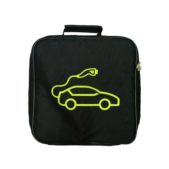 Car Charging Cable Storage Bag Carry Bag For Electric Vehicle Charger Plugs,Spec: Square With Logo