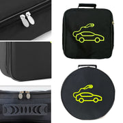 Car Charging Cable Storage Bag Carry Bag For Electric Vehicle Charger Plugs,Spec: Large With Logo