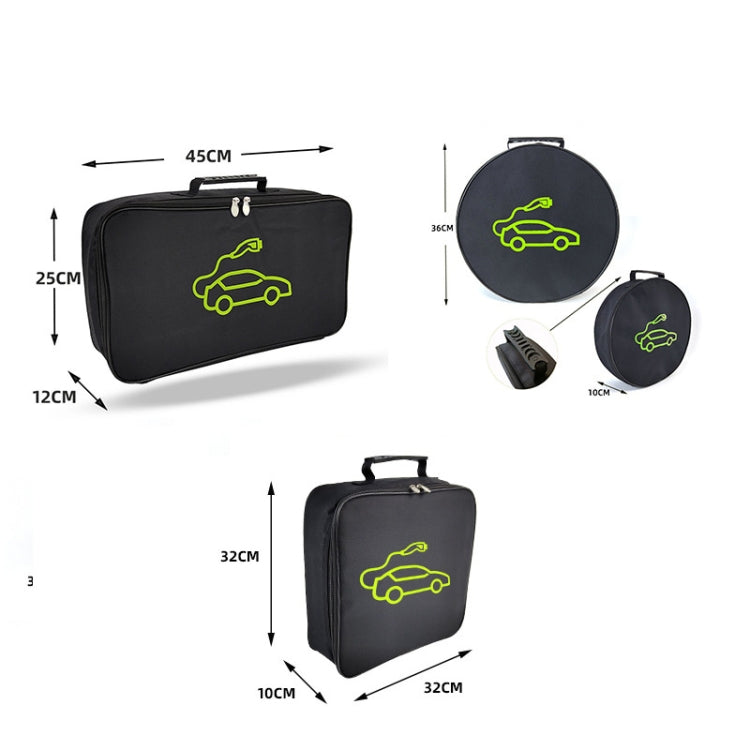 Car Charging Cable Storage Bag Carry Bag For Electric Vehicle Charger Plugs,Spec: Large Without Logo