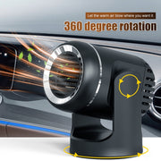 12V 130W Car Heating and Cooling Dual-use Fan Glass Defogging and Defrosting Heater(White)