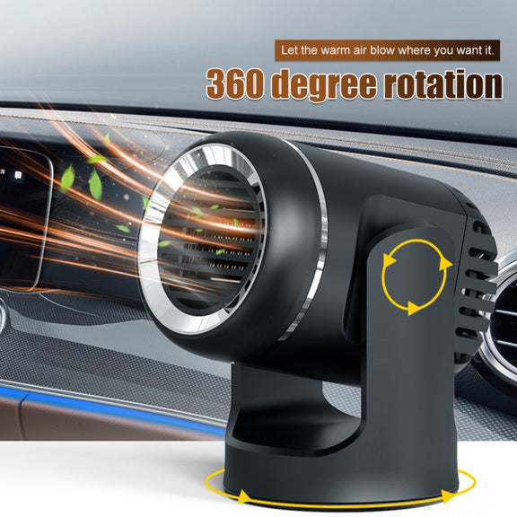 12V 130W Car Heating and Cooling Dual-use Fan Glass Defogging and Defrosting Heater(White)