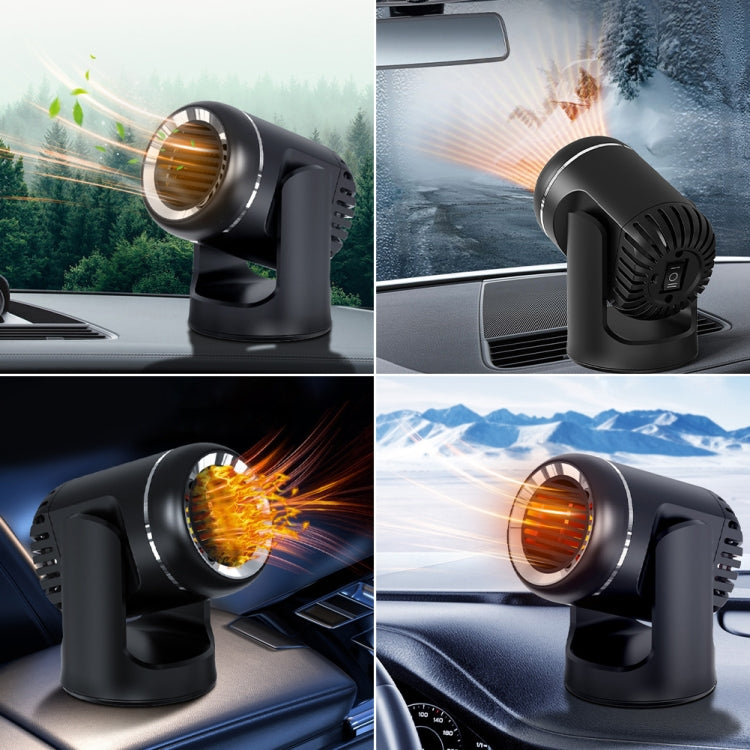 12V 130W Car Heating and Cooling Dual-use Fan Glass Defogging and Defrosting Heater(White)
