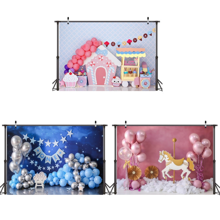 2.1m X 1.5m Birthday Party Shooting 3D Printed Background Cloth(4720)