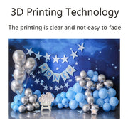 2.1m X 1.5m Birthday Party Shooting 3D Printed Background Cloth(4720)