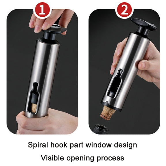 Kitchen Stainless Steel Wine Bottle Opener Household Tools(True Color)