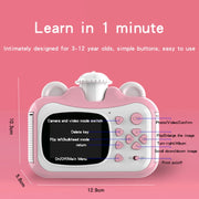 KX01-1 Smart Photo and Video Color Digital Kids Camera without Memory Card(Green+White)
