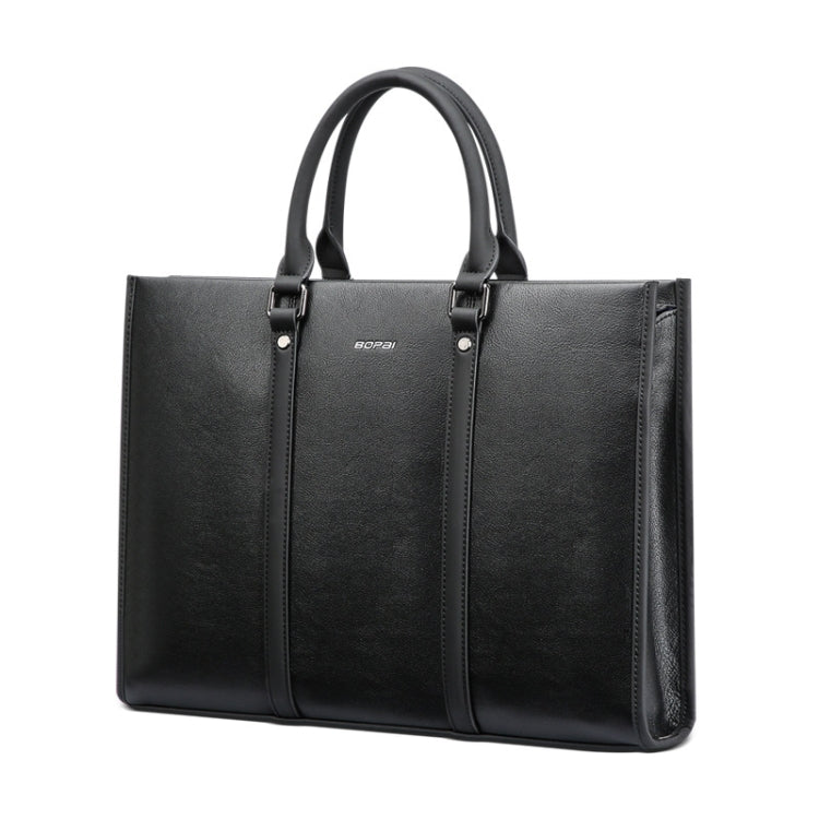 Bopai 11-98711 Multifunctional Business Water-resistant Wearable Laptop Handbag(Black)
