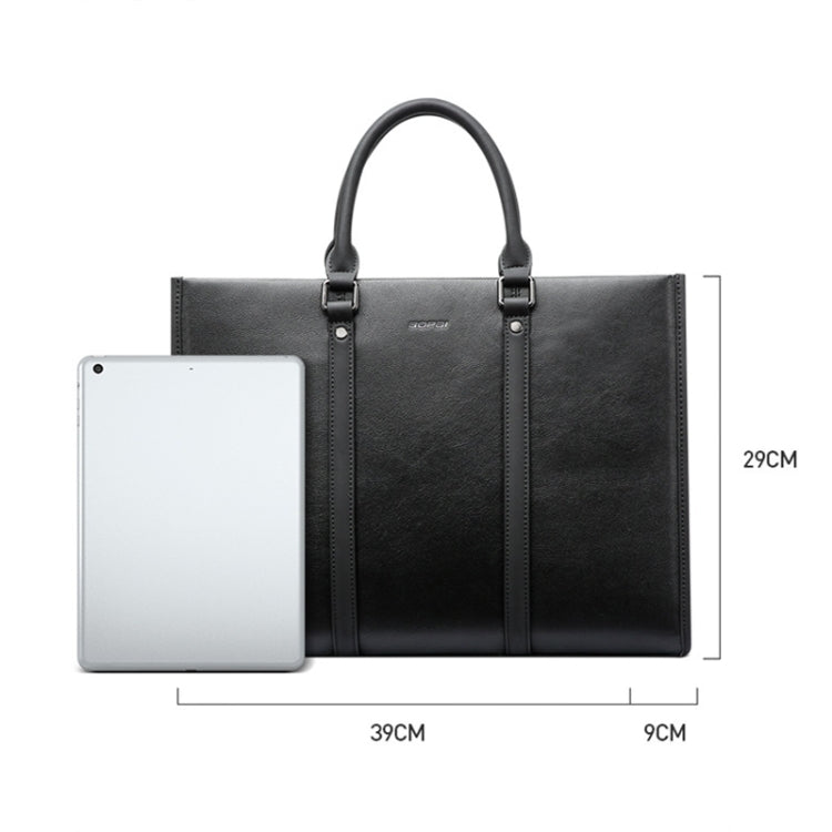 Bopai 11-98711 Multifunctional Business Water-resistant Wearable Laptop Handbag(Black)