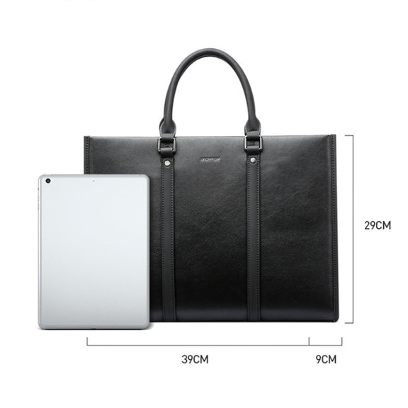 Bopai 11-98711 Multifunctional Business Water-resistant Wearable Laptop Handbag(Black)