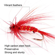 72 PCS / Set Bionic Fly Hook Lure Bait Hook Fishing Gear