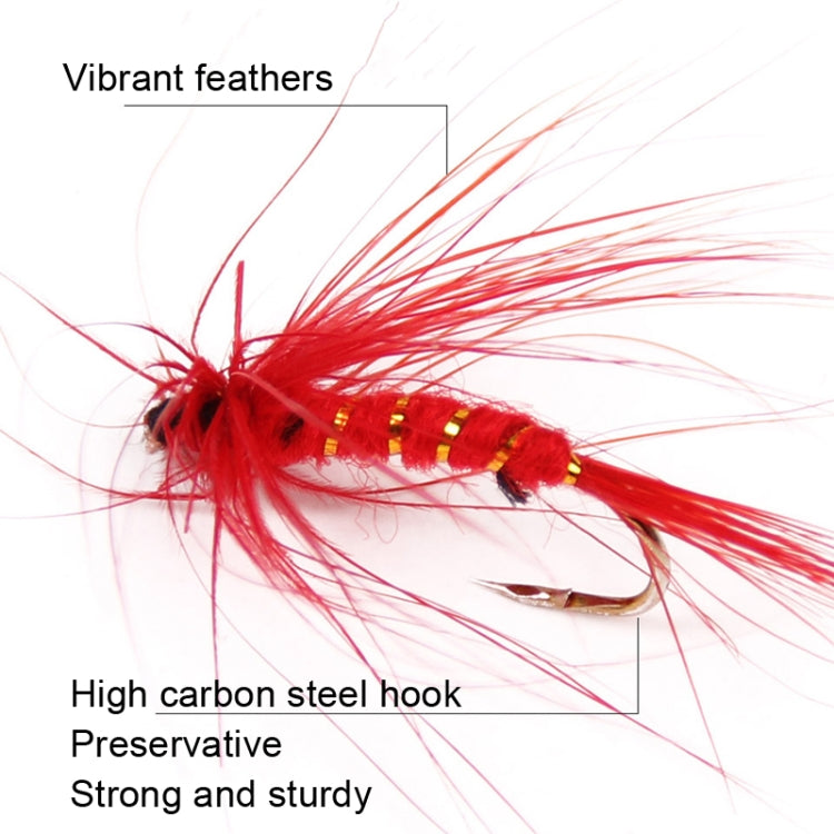 100 PCS / Set Bionic Fly Hook Lure Bait Hook Fishing Gear