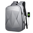 160 Large Capacity ABS Waterproof Laptop Backpack with USB Charging Port(Light Grey) - Backpack by PMC TechLife | Online Shopping South Africa | PMC TechLife | Buy Now Pay Later Mobicred