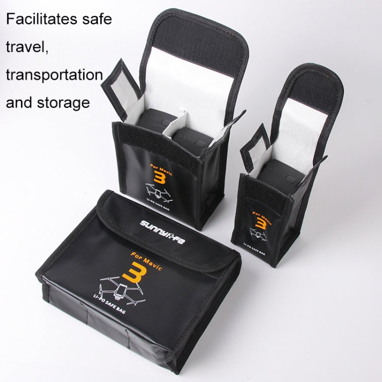 For Mavic 3 Sunnylife M3-DC104 Battery Safe Storage Explosion-proof Bags